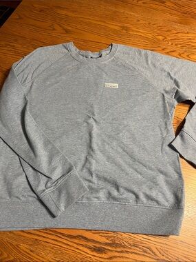 Pastel Patagonia crewneck organic cotton sweater with logo